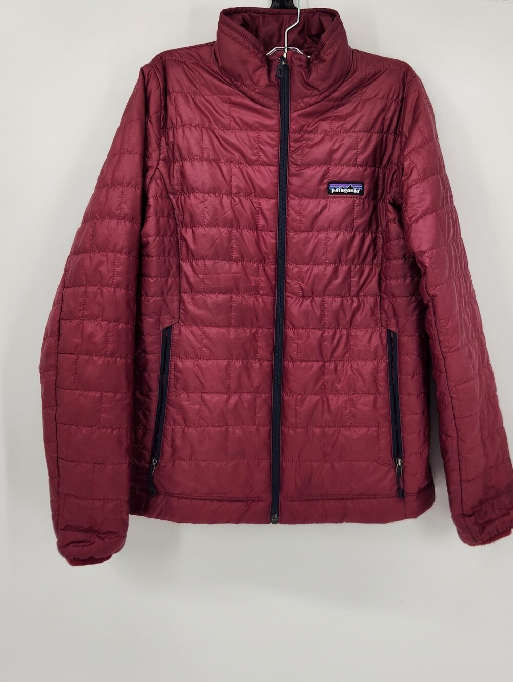 Patagonia Jacket Women’s Nano Puff  Burgundy Arrow Red ,Size Small Jacket